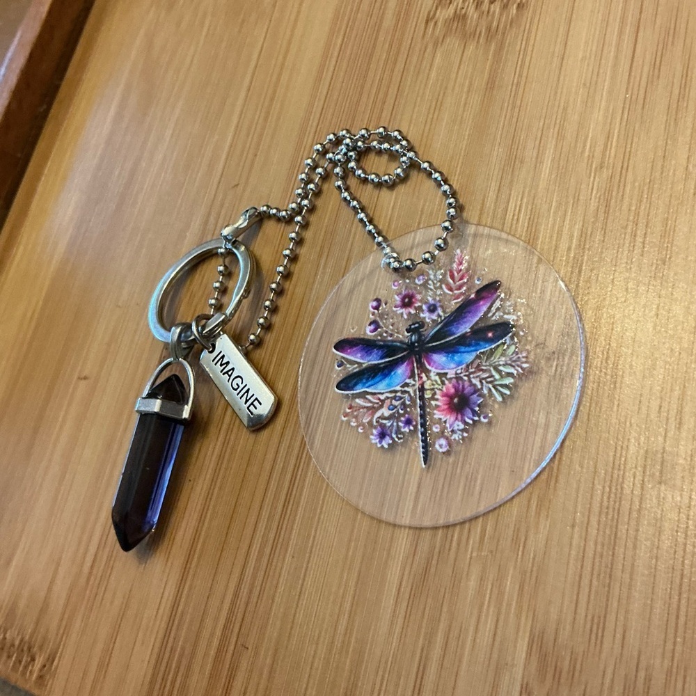 Rearview mirror chain, handmade!  Great car decor!